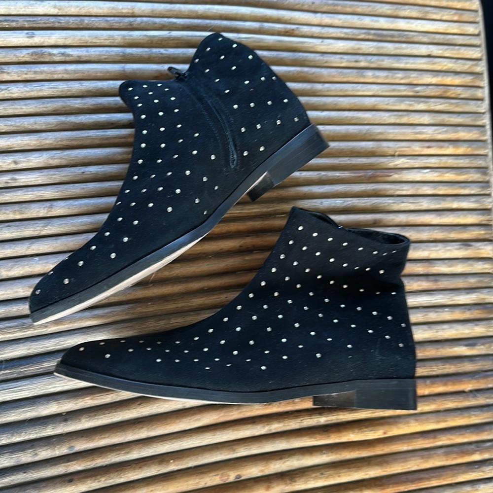 Studded Suede Booties